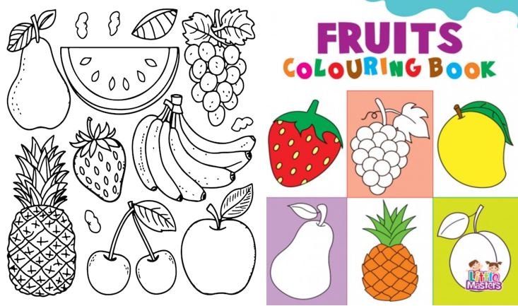 Fruits Coloring Book