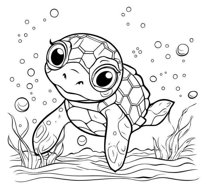 black and white minimalist animal coloring book