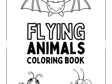 flying animals coloring pages