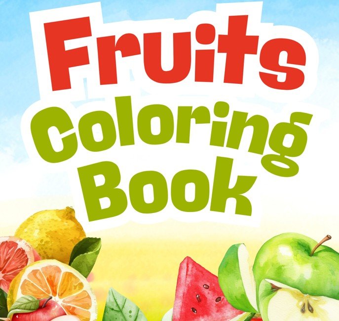 Fruits Coloring Book in Colorful